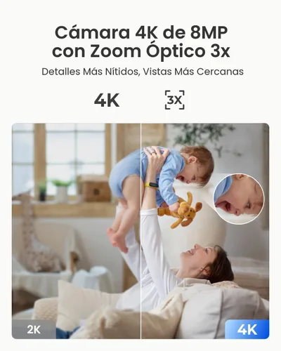 Miniatura 2 de REOLINK Cámara de seguridad para interiores, cámara WiFi enchufable Super HD de 5MP con PTZ, seguimiento automático, IA humana/mascota, ideal