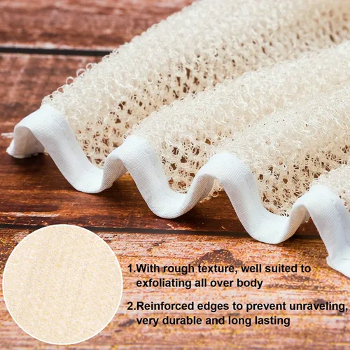 Miniatura 3 de Tatuo 5 paños exfoliantes para el rostro y el cuerpo, tejido de toalla para el baño, exfoliante, masaje, paño de baño para mujeres y hombres, 10.63