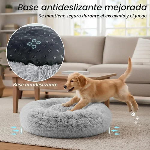 Miniatura 5 de JOLLYVOGUE Cama Calmante para Perros Pequeños - Cama para Perros Pequeños Lavable en Forma de Dona de 23 Pulgadas para Gatitos y Cachorros, Camas 01