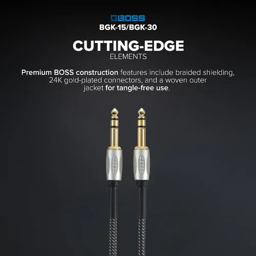 Miniatura 4 de BOSS Cable de audio digital AES/EBU TRS de 15 pies (BGK-15)