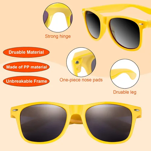 Miniatura 18 de FEPITO Paquete de 24 lentes de sol de fiesta a granel para regalos de fiesta de cumpleaños, rellenos de bolsas de golosinas para playa, piscina