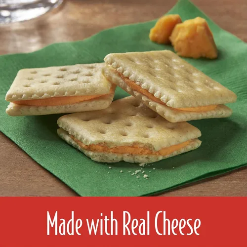 Miniatura 5 de Keebler Galletas tipo sándwich, galletas de una sola porción, aperitivos para el almuerzo, club y queso cheddar (96 paquetes)