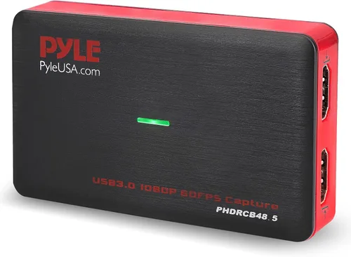 Pyle Tarjeta de captura de EE. UU., tarjeta de captura de video HDMI 4K, 1080P 60FPS, tarjeta de captura HDMI a USB 3.0 para transmisión en vivo,