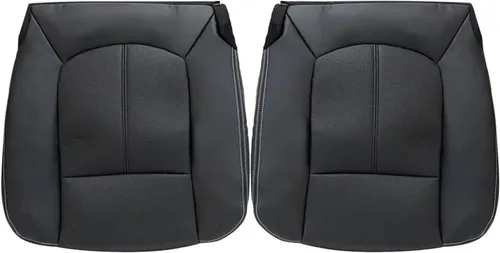 NLQR Fundas de asiento de repuesto para el lado del conductor y del pasajero, color negro, compatible con Ford F250 F350 F450 F550 Lariat 2011 2012