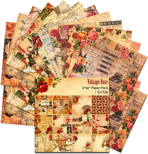 Miniatura 22 de BLEDS Papel de álbum de recortes, bloc de 24 hojas de papel para álbumes de recortes de manualidades de 12x12 pulgadas con patrón de galaxia