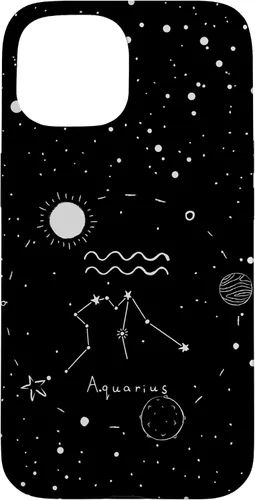 Miniatura 6 de Funda estética con signo del zodiaco celestial para iPhone 12 mini Acuarario