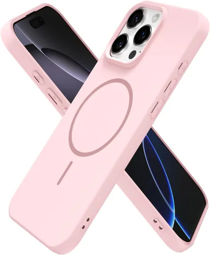 Miniatura 170 de oakxco Funda de silicona Mag Safe para iPhone 17 Pro Max, funda magnética delgada y fina compatible con carga inalámbrica MagSafe, bonita funda Negro