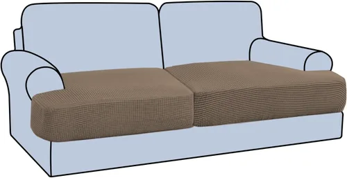 Miniatura 17 de H.VERSAILTEX Funda Elástica para Sillón Sofá con Cojín en Forma de T, Fundas de Cojín en T para Sala de Estar, Funda para Sillón Sofá, Funda