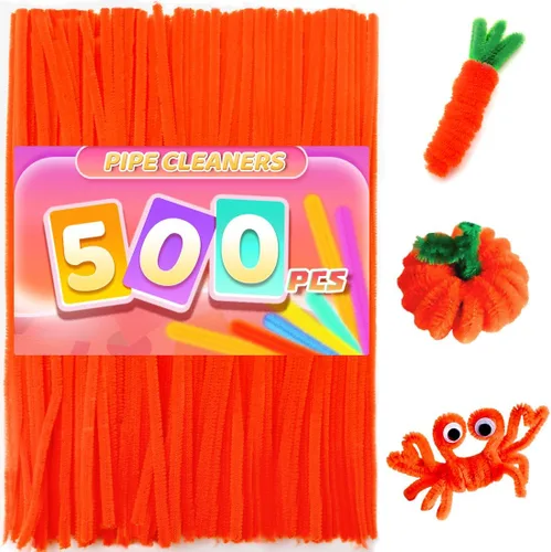 Miniatura 33 de Praisebank Limpiapipas marrones para manualidades, 200 piezas, tallos de felpilla para proyectos de bricolaje, suministros de arte y manualidades