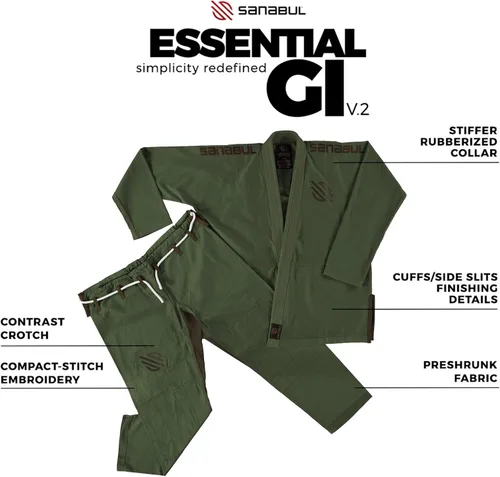 Miniatura 5 de Sanabul Essentials V2 Ultra Light BJJ Jiu Jitsu Gi ver guía especial de tallas