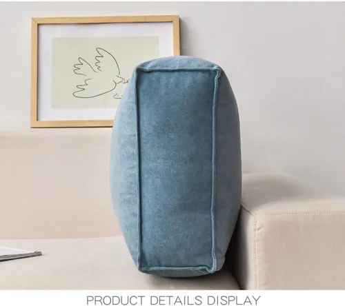 Miniatura 7 de Almohadas para cabecero, almohada de lectura, cojín grande para cabecero, respaldo de cama, soporte de posicionamiento con funda extraíble Gris claro