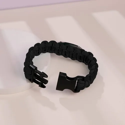 Miniatura 44 de Pulsera de alerta médica Paracord para hombres y mujeres Pulsera de identificación médica de acero inoxidable con hebillas de liberación lateral