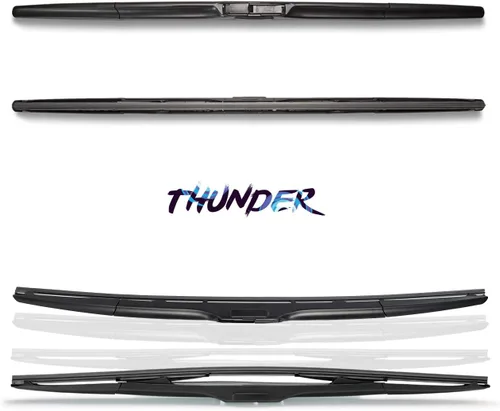 Miniatura 5 de Limpiaparabrisas híbridos Spearhead THUNDER de 24" + 21" con goma infundida de neopreno, supera a la silicona (par)