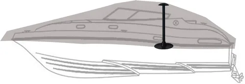 Miniatura 8 de NEXCOVER Soporte para cubierta de barco, paquete de 2 postes ajustables de ABS (12 pies a 54 pies), postes de cubierta de barco