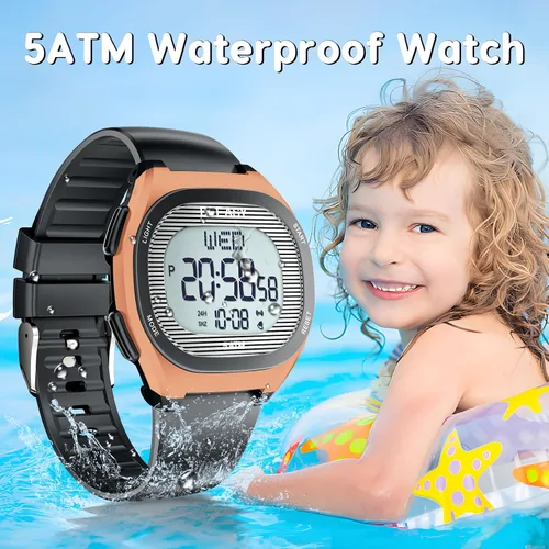 Miniatura 4 de Beeasy Kids Watch for 5-15 Year Old Boys Girls Digital Watch Multifunctional 5ATM Waterproof Alarm Calendar Chronograph LED Wrist Watch for Children