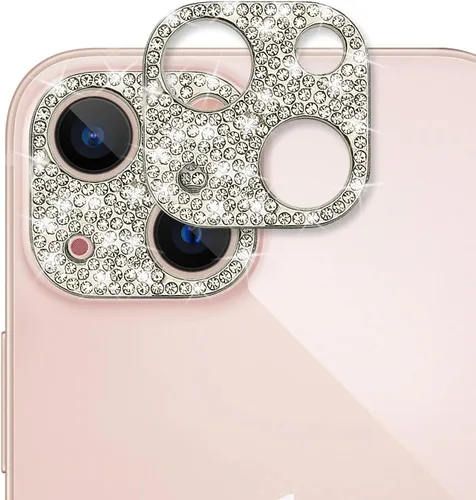 Miniatura 13 de Protector de lente brillante para iPhone 13 Pro Max, cubierta de cámara con purpurina 3D, diamantes de imitación, puntos brillantes, decoración