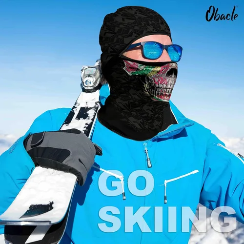 Miniatura 184 de Obacle Pasamontañas para hombres y mujeres, para invierno, clima frío, esquí, ciclismo, caza