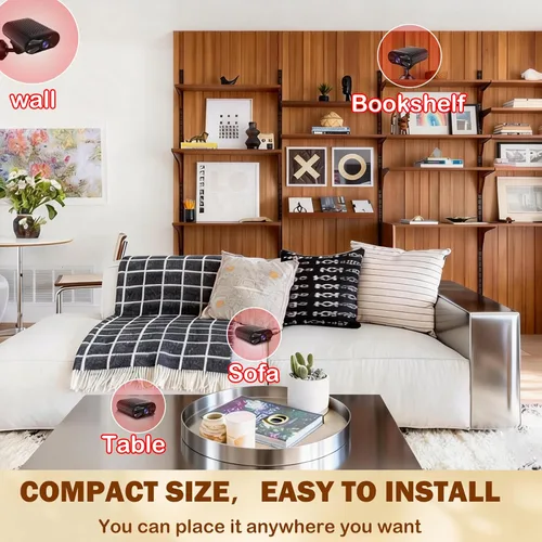 Miniatura 5 de Mini cámara – Cámara inalámbrica WiFi 4K portátil con visión nocturna, detección de movimiento, aplicación de teléfono Live View – Cámara