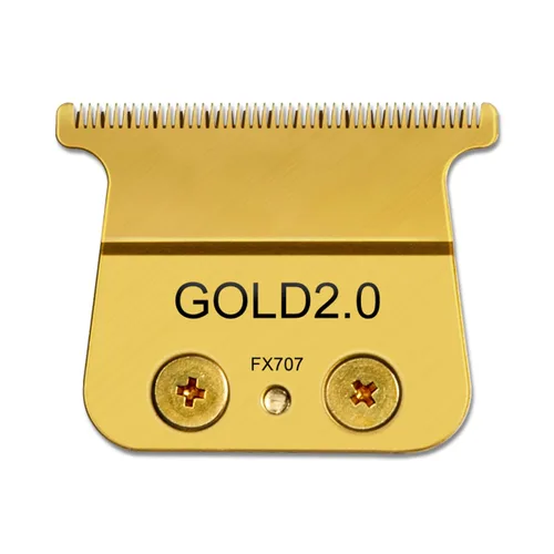 Cuchilla compatible con cuchillas de recortadora Babyliss FX707z, FX787, FX726, 1 paquete, color dorado