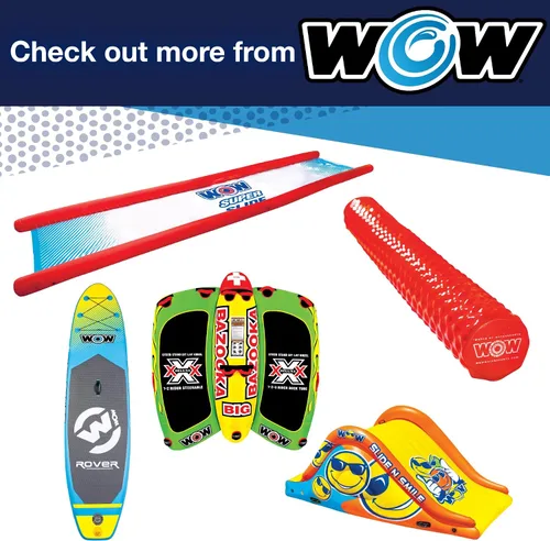 Miniatura 6 de Wow Sports Big Ducky - Tubo de cubierta remolcable – 1 – 3 personas – Capacidad de 510 libras – Diseño de pato – para navegación – Jóvenes y adultos