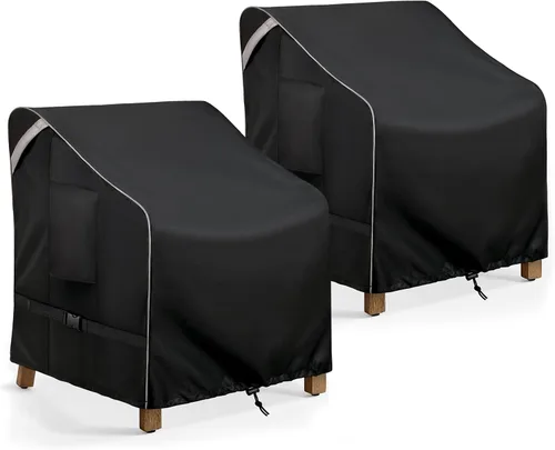 Miniatura 11 de COSFLY Fundas para sillas de patio al aire libre, impermeables, resistentes a los rayos UV, ajuste ajustable con correas de hebilla, se adapta a