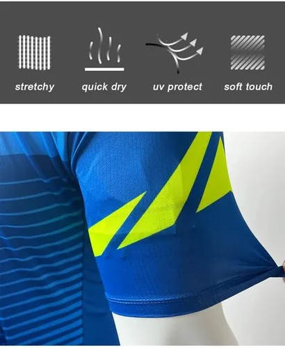 Miniatura 4 de Men's Cycling Jersey Short Sleeve Moisture Wicking Tops