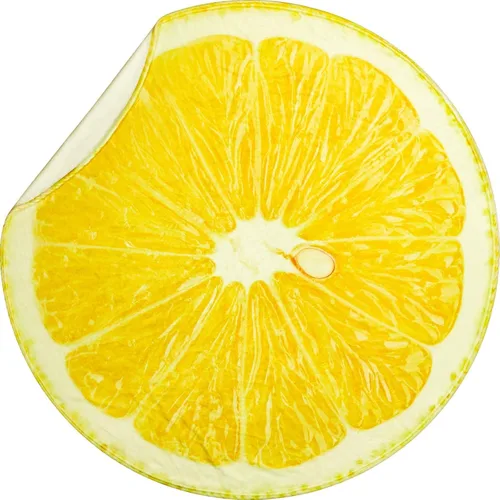 Miniatura 5 de Vessia Manta de Tiro con Temática de Comida (60 pulgadas, Amarilla), Manta Realista y Divertida de Limón para Adultos y Niños, 300GSM Manta de Tiro