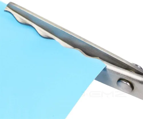Miniatura 5 de Tijeras profesionales de costura para costura, tijeras profesionales de acero inoxidable con agarre cómodo, cuchillas dentadas y festoneadas