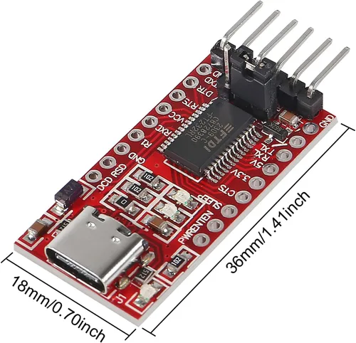 Miniatura 5 de 2 unids FT232RL FTDI USB 3.3 V 5.5 V a TTL módulo adaptador serie para Arduino FT232 Pro Mini puerto Tipo-C USB a TTL 232