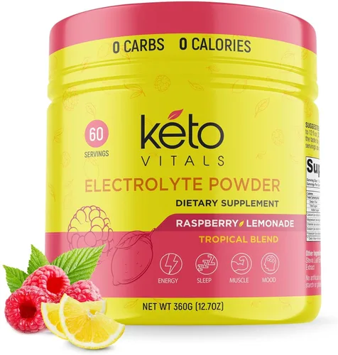 Miniatura 6 de Keto Vitals Polvo de Electrolitos Antioxidantes - Mezcla de Electrolitos Keto con Potasio, Magnesio, Sodio y Calcio - Mezcla de Bebida