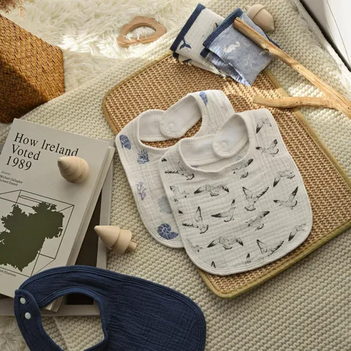 Miniatura 9 de Baberos de Muselina para Bebés que Babean para Niños y Niñas Unisex, Paquete de 6 Baberos de Bebé de Algodón Suave para Dentición y Babeo, Regalo