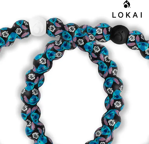 Miniatura 2 de Lokai Disney Lilo and Stitch Collection Bracelets - Silicone Beaded Bracelets for Women Men Jewelry Fashion Bracelets Slide-On for Comfortable Fit