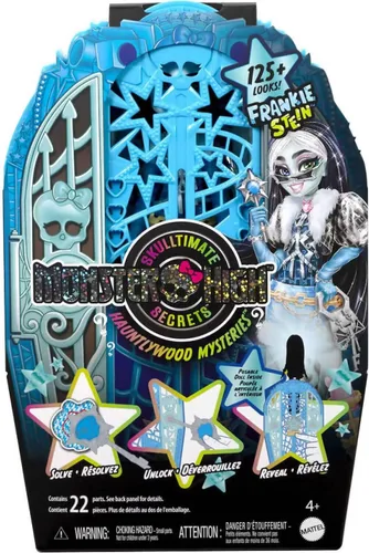 Miniatura 2 de Monster High Skulltimate Secrets - Juego de muñecas y accesorios, Hauntlywood Mysteries Frankie Stein con armario revelador y más de 19 sorpresas
