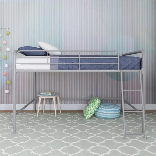 Miniatura 3 de DHP Jett Junior Cama de Metal Completa para Desván, Plateada