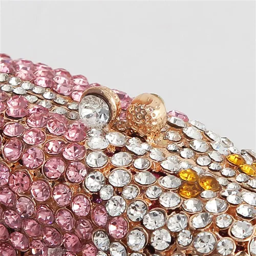 Miniatura 2 de Tngan Bolso de mano de noche con purpurina y diamantes de imitación para mujer, con forma de helado, bolsa de hombro para niña