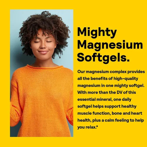 Miniatura 4 de NATURE'S LIFE SoftMag 500 mg Complejo de Magnesio - Apoyo a la salud ósea, muscular y cardíaca - Cápsulas blandas fáciles de tragar - Garantía de 60