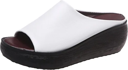 Womens Low Wedge Sandals Size 10 Womens Wedges Orthopedic Hollow Out Pu Summer Vintage Sandals Brown Platform Sandals Womens Slip On Womens White