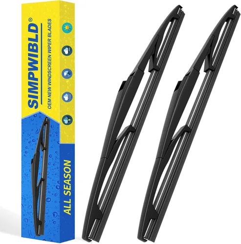 Juego de limpiaparabrisas trasero de 14 pulgadas para Hyundai Santa Fe 2007-2012/Kia Rio 2006-2011 (Juego de 2)