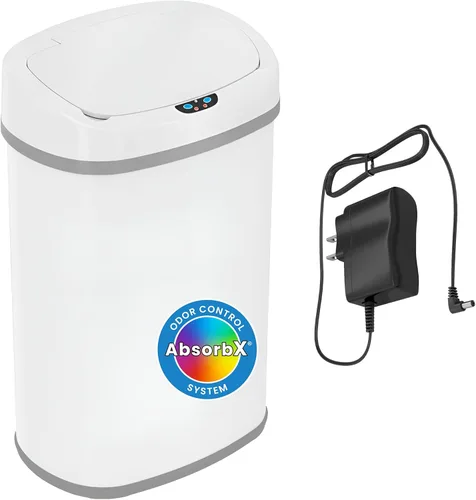 Miniatura 13 de iTouchless - Cubo de basura con sensor de 91 l / 24 galones 2.0 para cocina con tapa, recipiente de reciclaje automático sin contacto de acero Plata