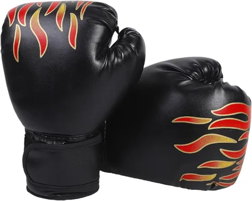 Miniatura 13 de 1 par de guantes de entrenamiento de boxeo: guantes de perforación de superficie de poliuretano para principiantes, guantes de entrenamiento