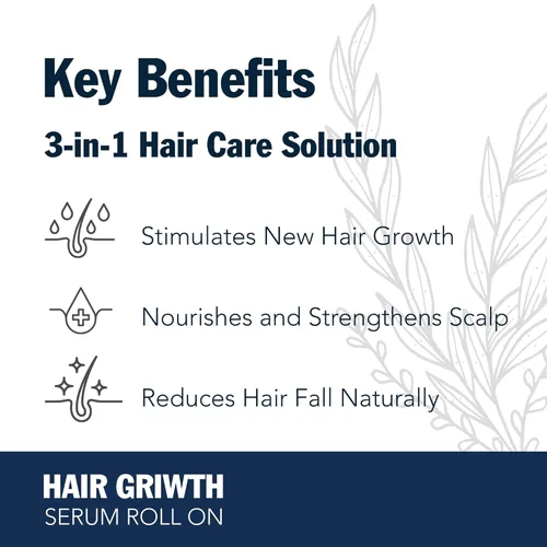 Miniatura 2 de Redensyl Hair–Growth–Serum Roll On – 3% Romero, 3% Redensyl, Suero Bloqueador de DHT para Cuero Cabelludo para Cabello Más Grueso y Abundante – Para