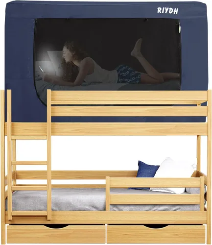 Miniatura 13 de RIYDH Tienda de Cama Twin XL Tienda de Dosel para Cama - Tienda de Ensueño Portátil para Niños y Adultos Tiendas de Dormir Interior 93%
