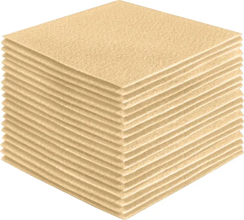 Miniatura 232 de FabricLA Hojas de fieltro acrílico para manualidades, cuadrados de fieltro precortados suaves de 4 x 4 pulgadas (3.9 in x 3.9 in), utiliza hojas