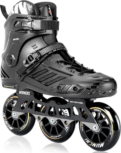Miniatura 8 de Patines en línea de 3 ruedas para adultos, mujeres y hombres, ruedas profesionales para fitness al aire libre de 0.118 x 4.331 in, patines unisex