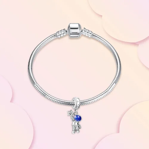 Miniatura 2 de Annmors Snowflake Charms for Woman-925 Sterling Silver Dangle Pendant Cubic Zirconia BeadGirl Jewelry Beads Gifts for Women BraceletNecklace