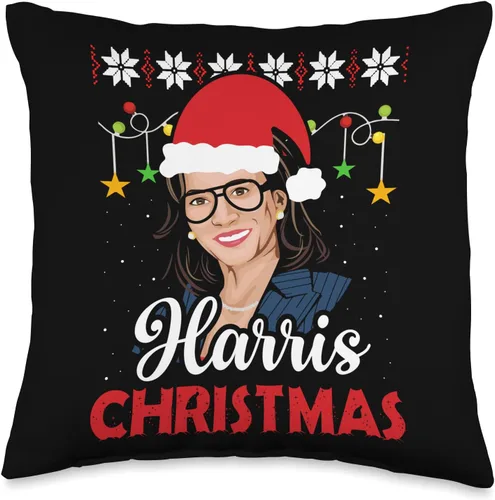 Miniatura 5 de Harris Christmas Kamala VP Vice President Funny Harris - Almohada de Navidad, 18 x 18 pulgadas, multicolor