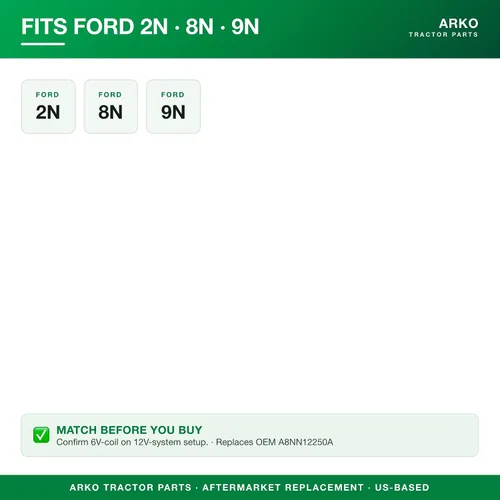 Miniatura 6 de Compatible con Ford Tractor 2N 8N 9N Conjunto de resistencias de bobina de encendido A8NN12250A 12V a 6V Balasto de conversión Reductor de voltaje