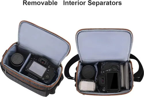 Miniatura 5 de DOMISO Bolsa para cámara Bolsa de hombro impermeable antichoque, flor