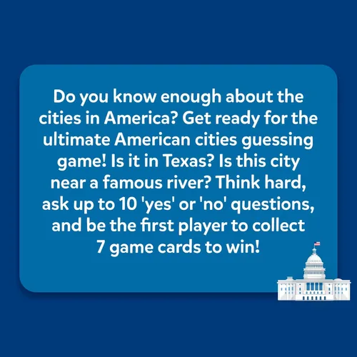 Miniatura 7 de Skillmatics Adivina en 10 Ciudades Estadounidenses, Perfecto para Niños, Niñas, Familias que Aman los Juegos de Cartas, Juguetes Educativos