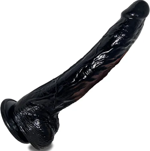 Consolador realista de 12.8 pulgadas, consolador negro enorme y grueso con ventosa, producto de glande pequeño para adultos grandes para mujeres